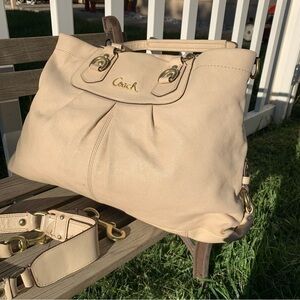Coach Ashley leather carryall shoulder bag